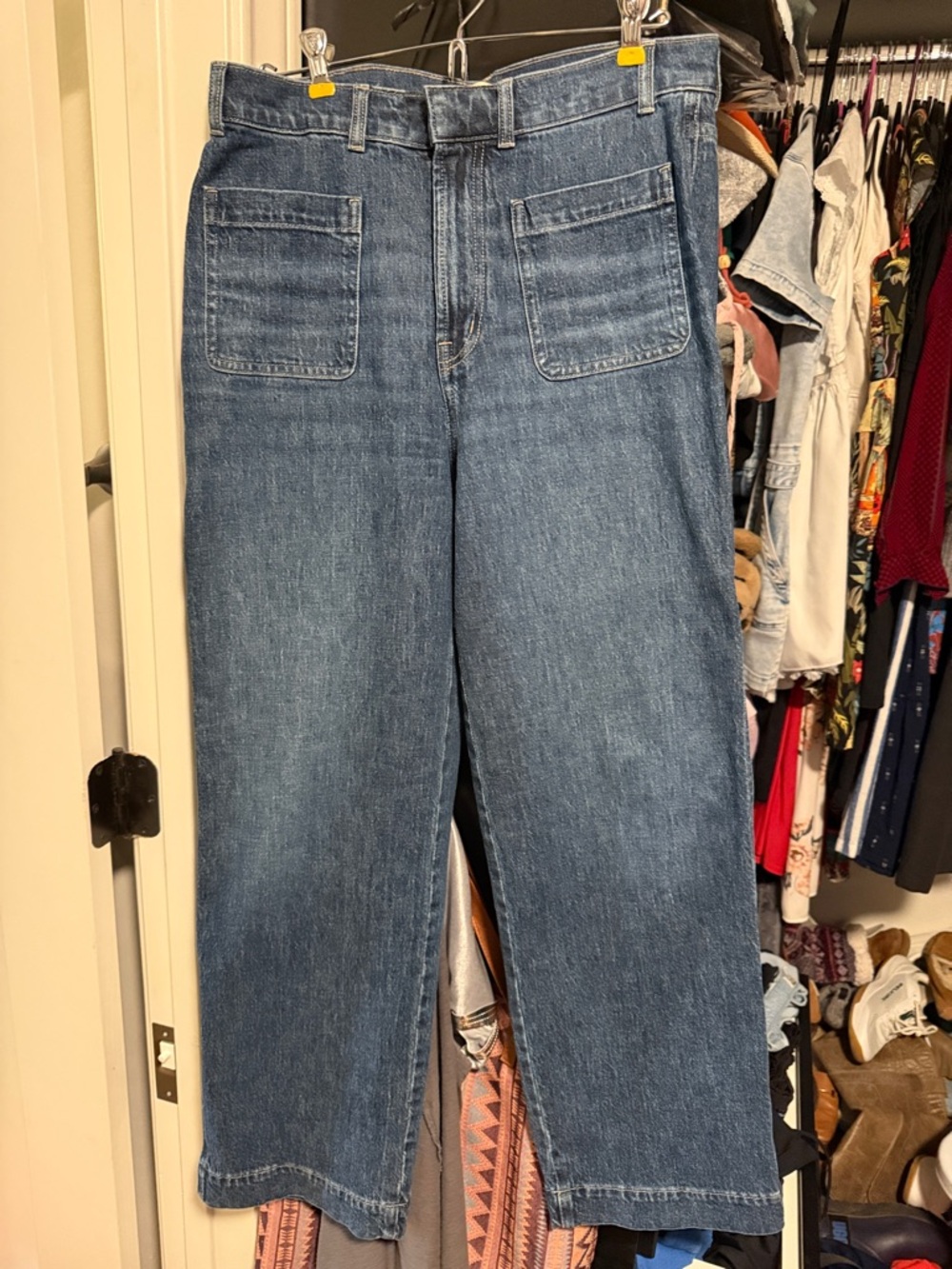 Madewell Straight-Leg Jeans in Medium Blue Denim